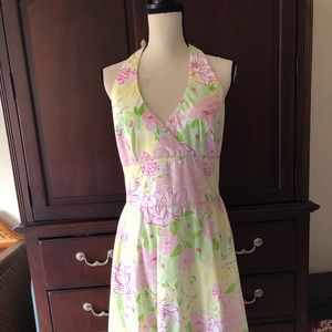 Lilly Pulitzer halter dress.